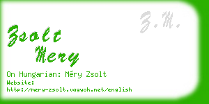 zsolt mery business card